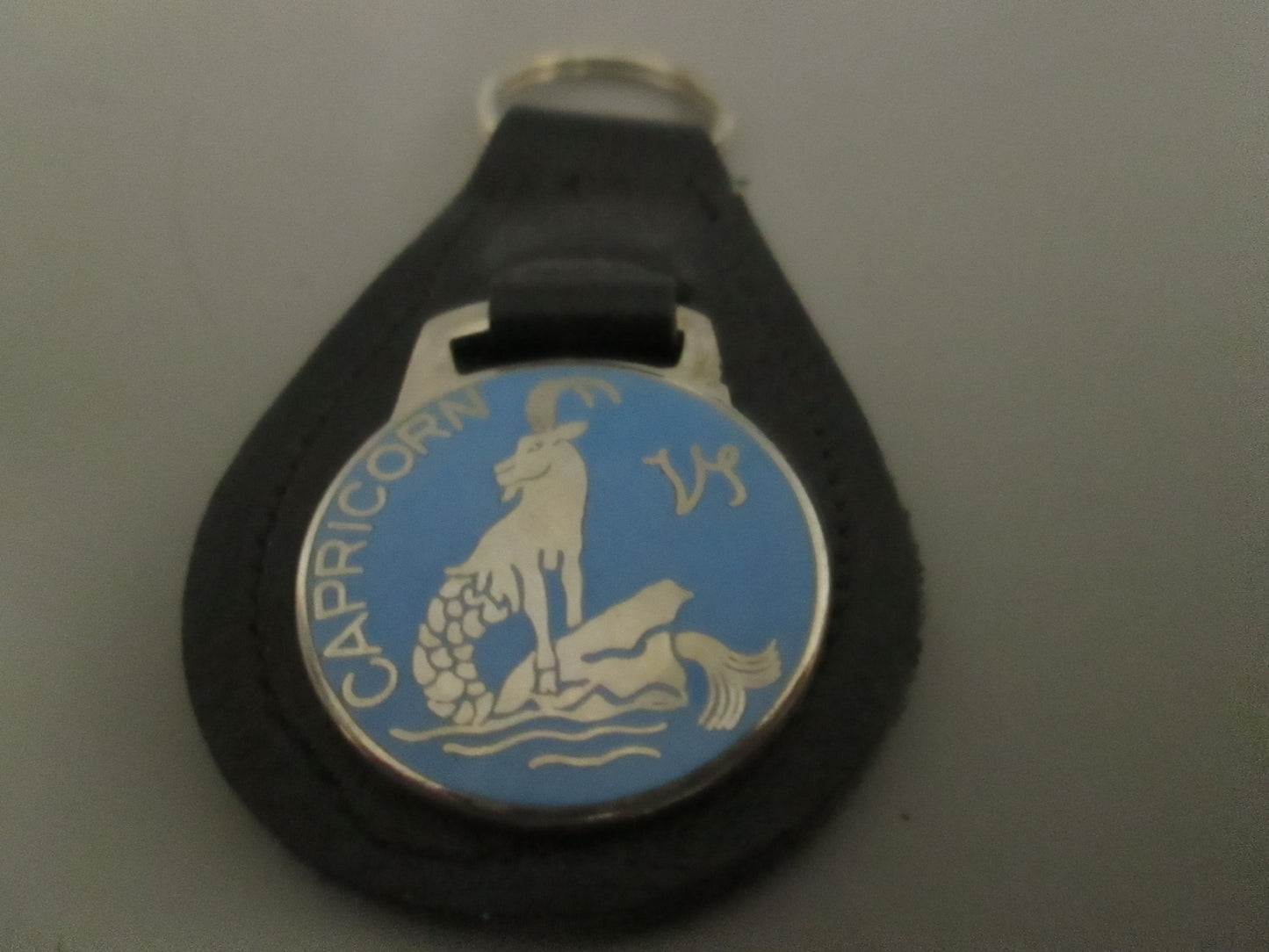 Leather Fob Key Holder wth Zodiac Symbols