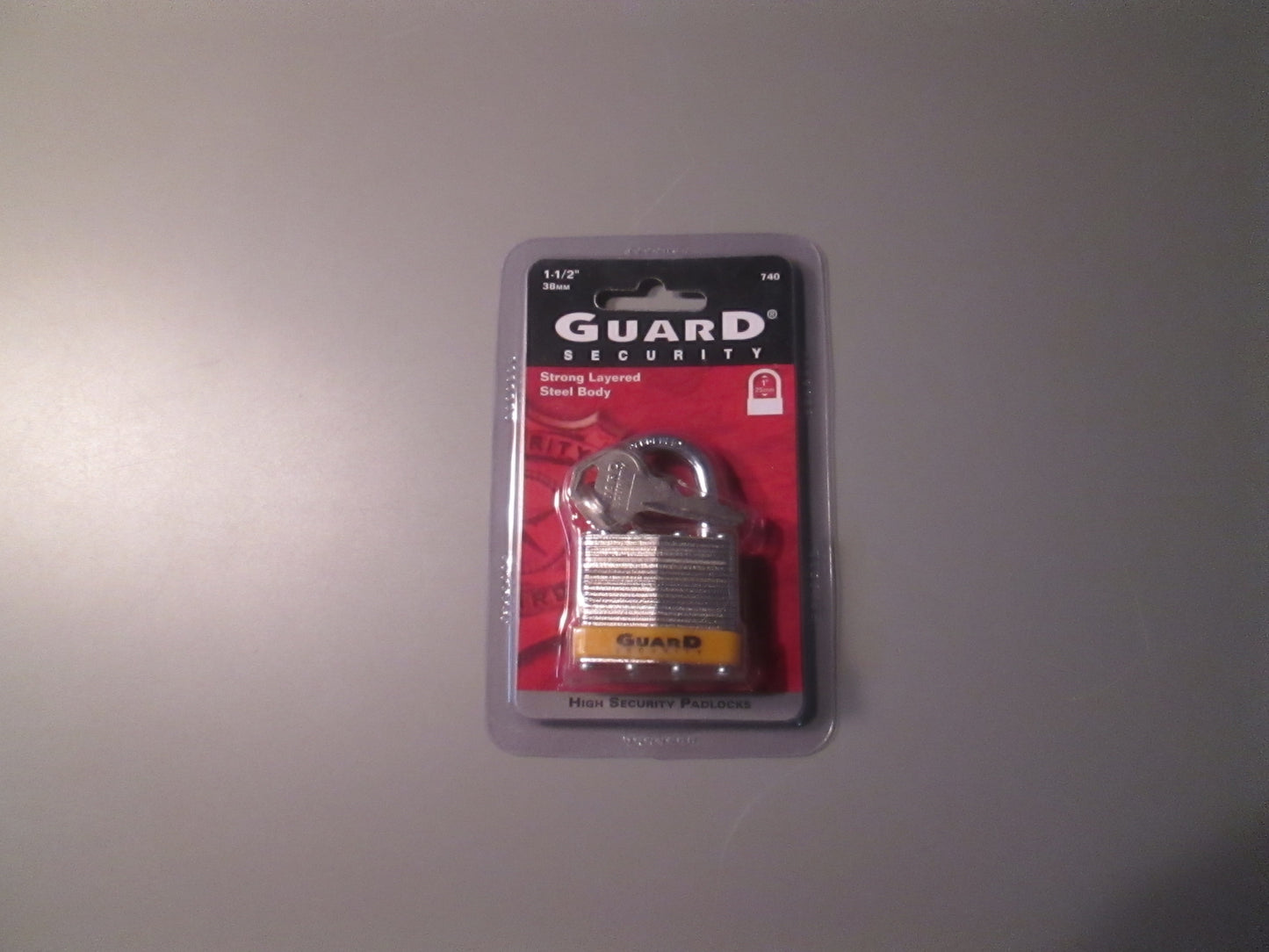 Guard Security Model 740 1 1/2 Inch Laminated Steel Padlock