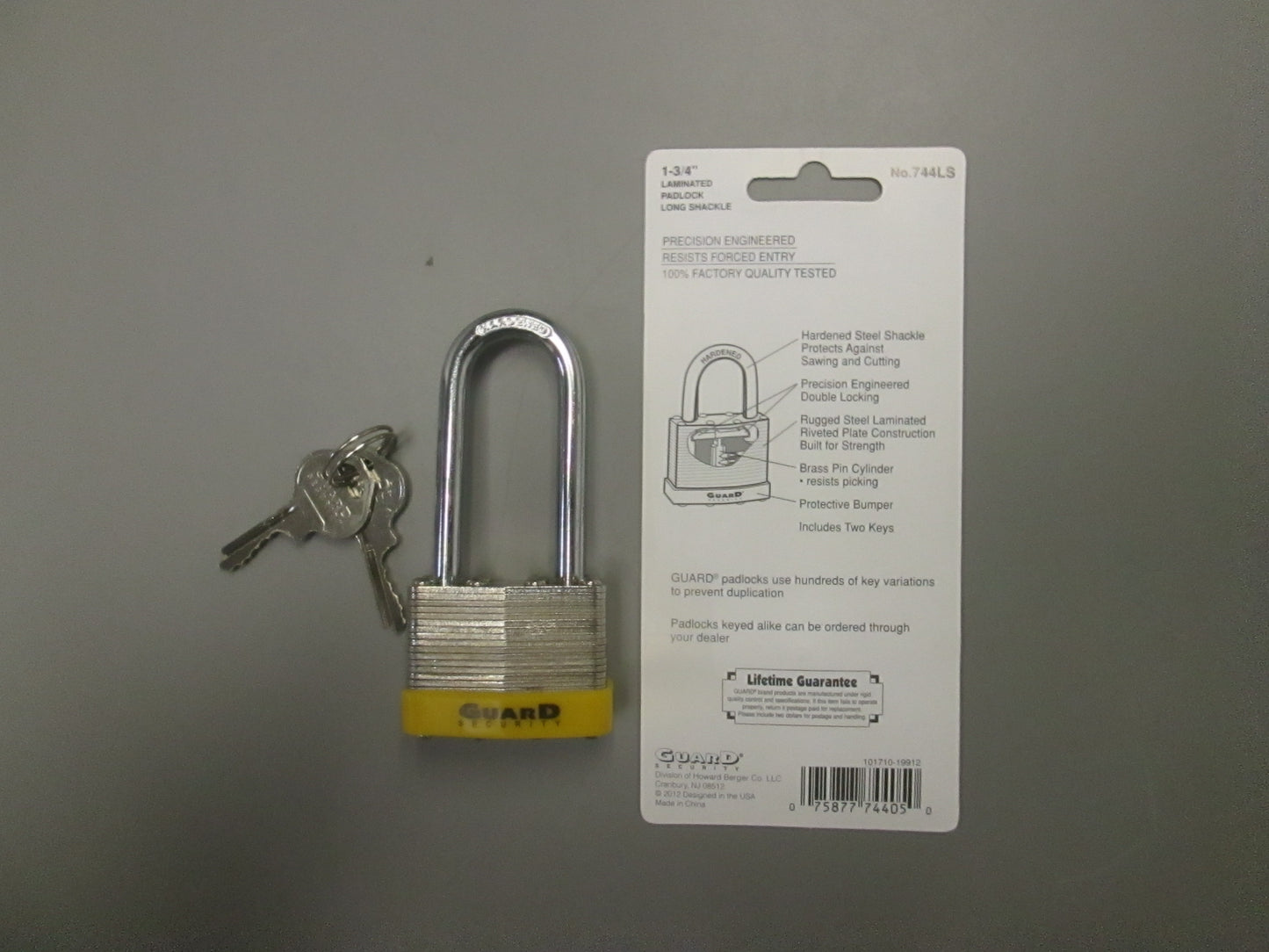 Guard Security Model 744LS 1 3/4 Inch Laminated Steel Padlock