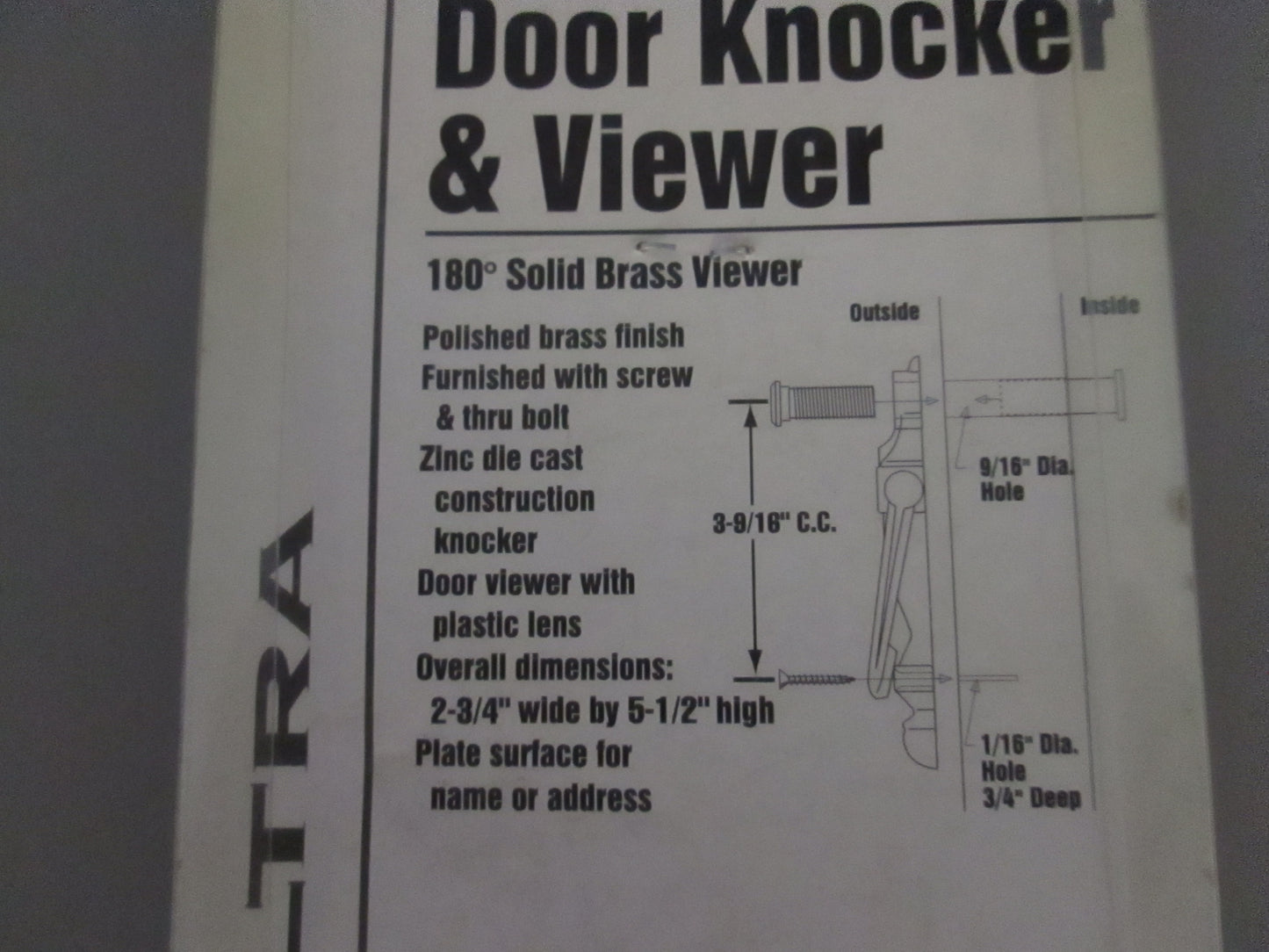 Ultra Hardware Door Knocker and Viewer