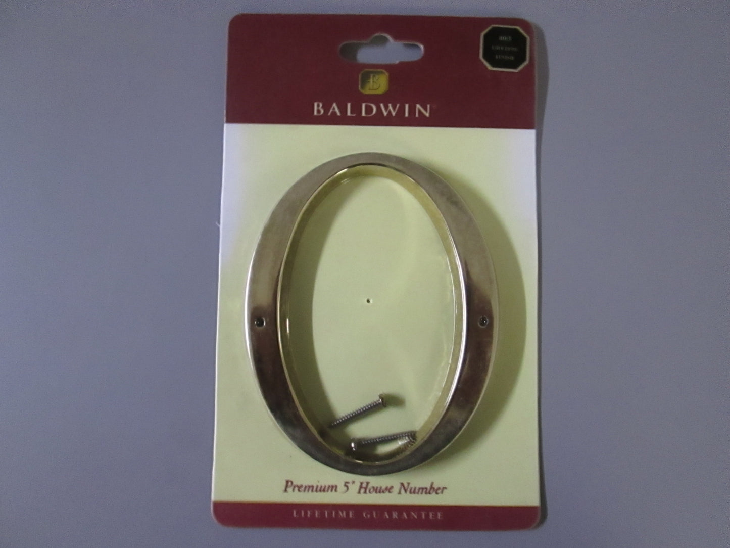 Baldwin 906 5 Inch House Number Solid Brass Lifetime Finish