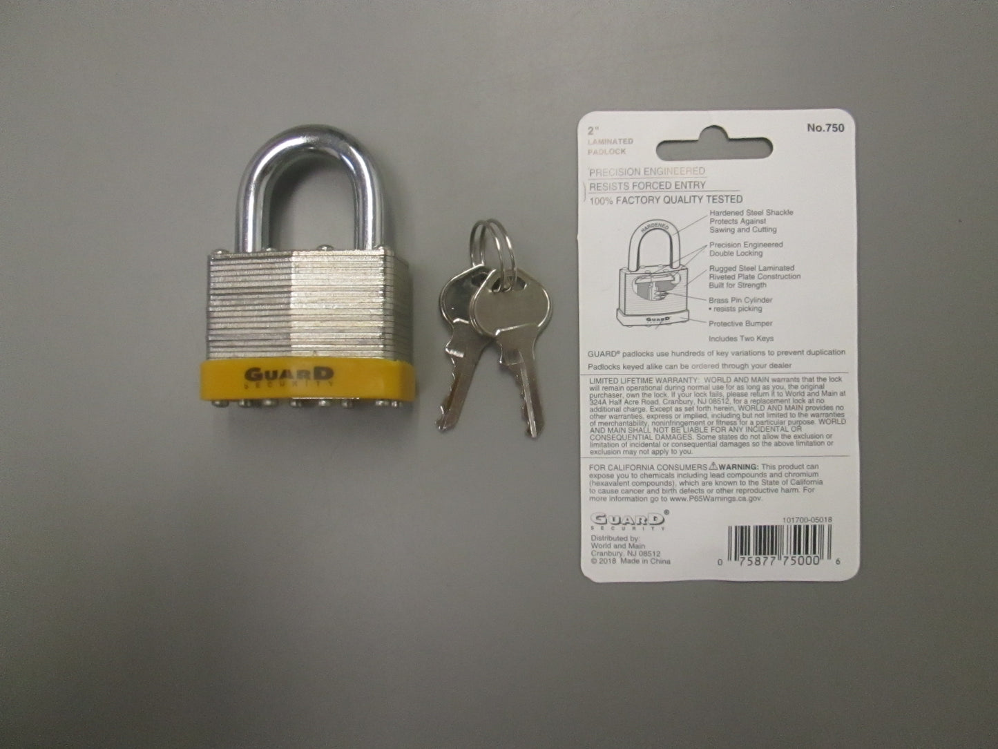 Guard Security 750 2 Inch Laminated Steel Padlock