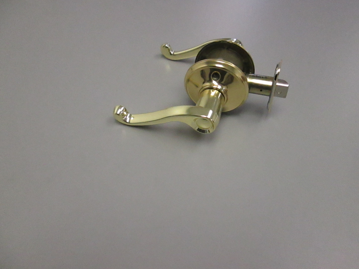 Schlage F Series Passage Set with Flair Style Levers