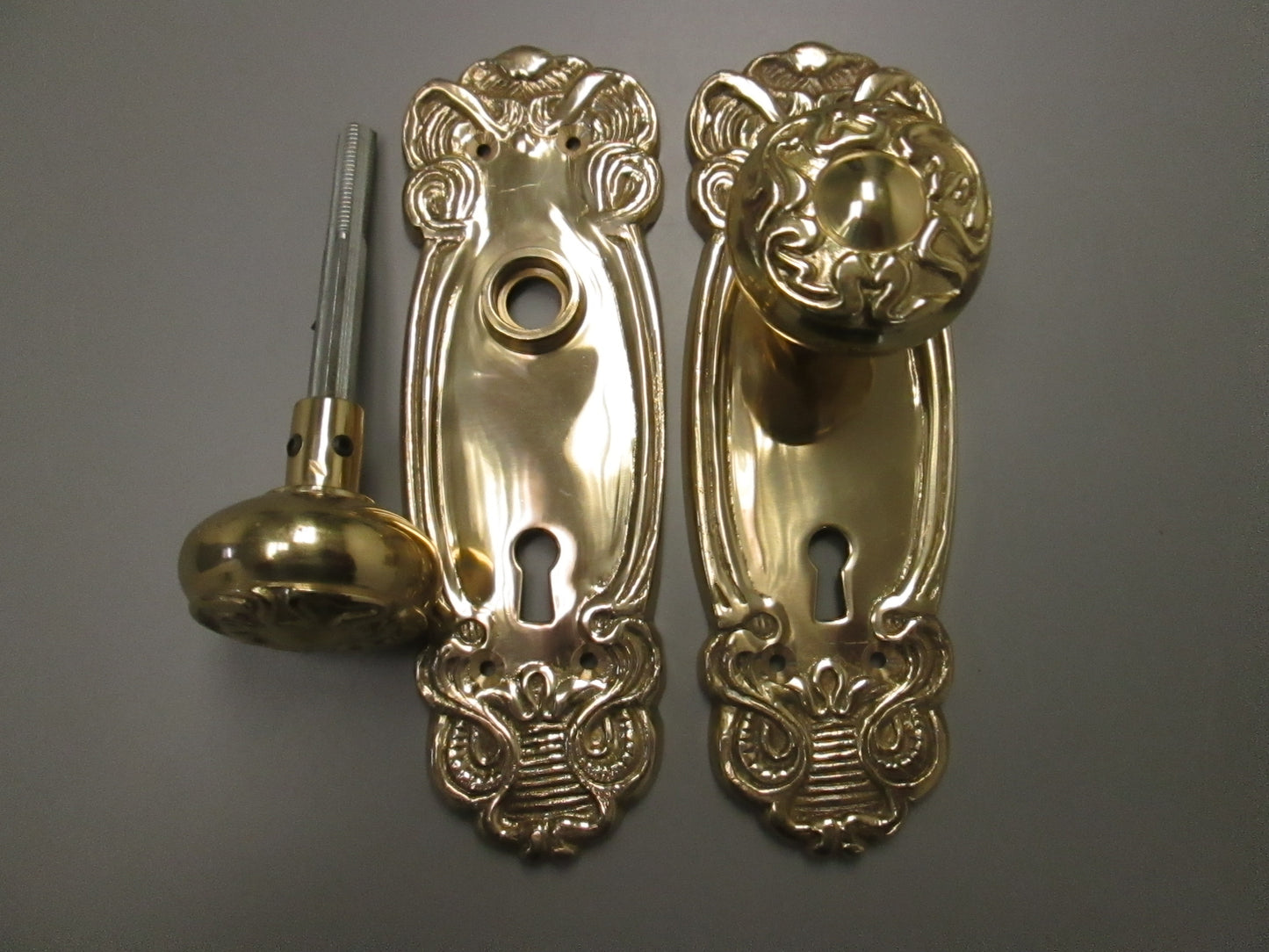 Nostalgic Warehouse Victorian Passage Knobs with Victorian Plates