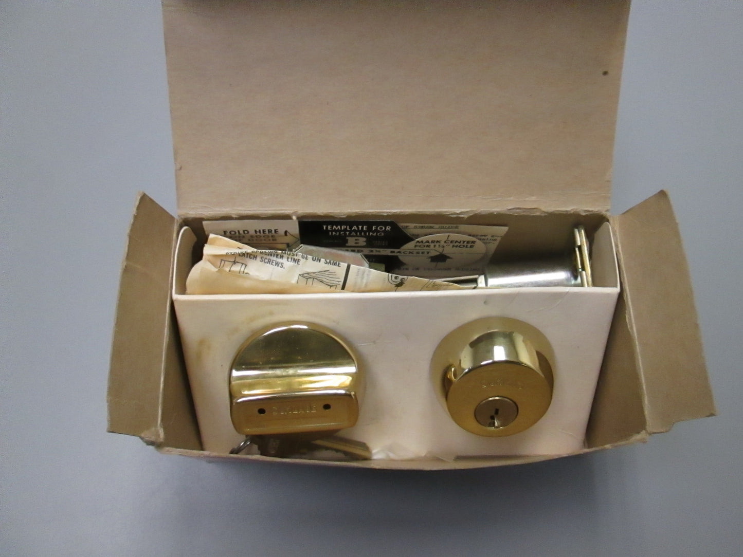 Schlage B360 Brass Deadbolt