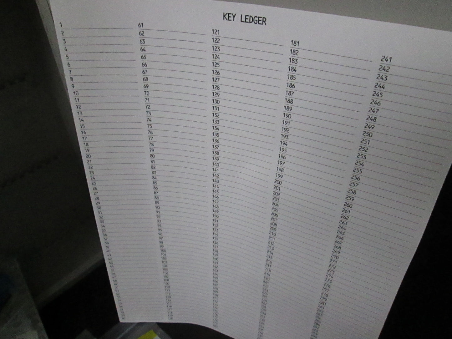 MMF 201-KC6030DPL 300 Key Cabinet with Panels