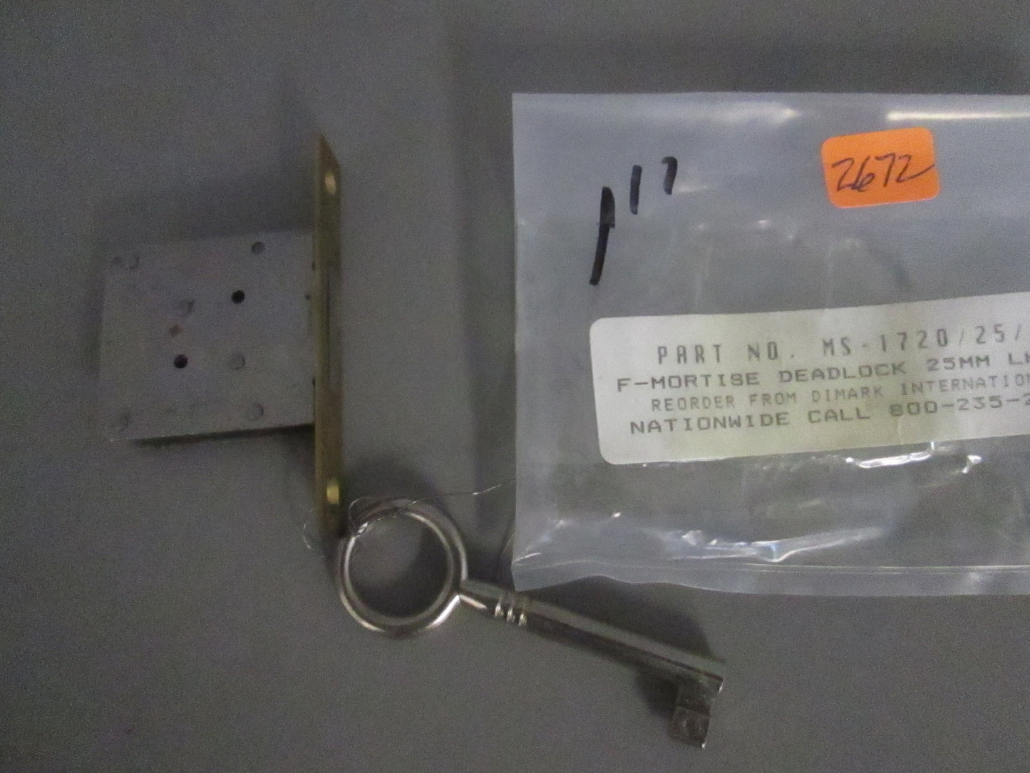 DiMark MS 1720/25 Full Mortise Drawer Lock LH