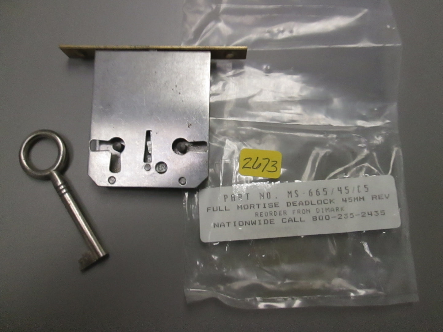 DiMark MS 665/45 Full Mortise Drawer Lock