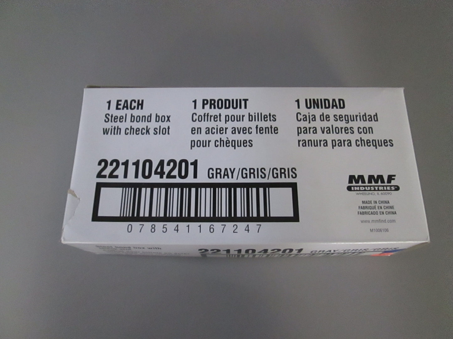 MMF 221104201 Bond Box with Check Slot