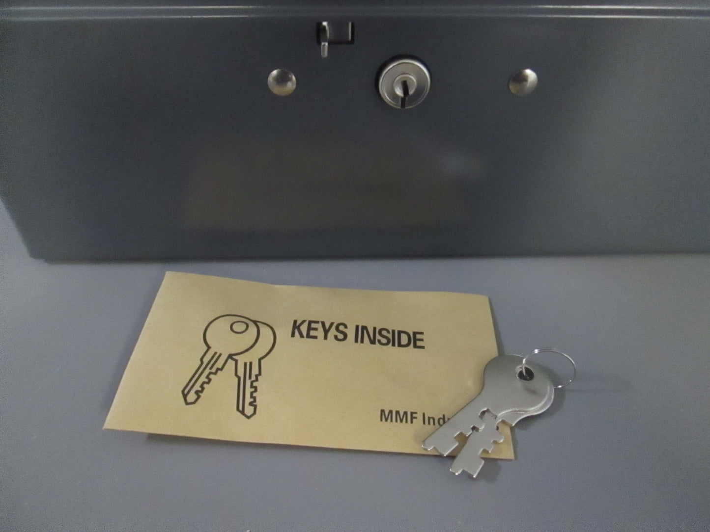 MMF 221-F92-GRA Heavy-Duty Locking Security Box