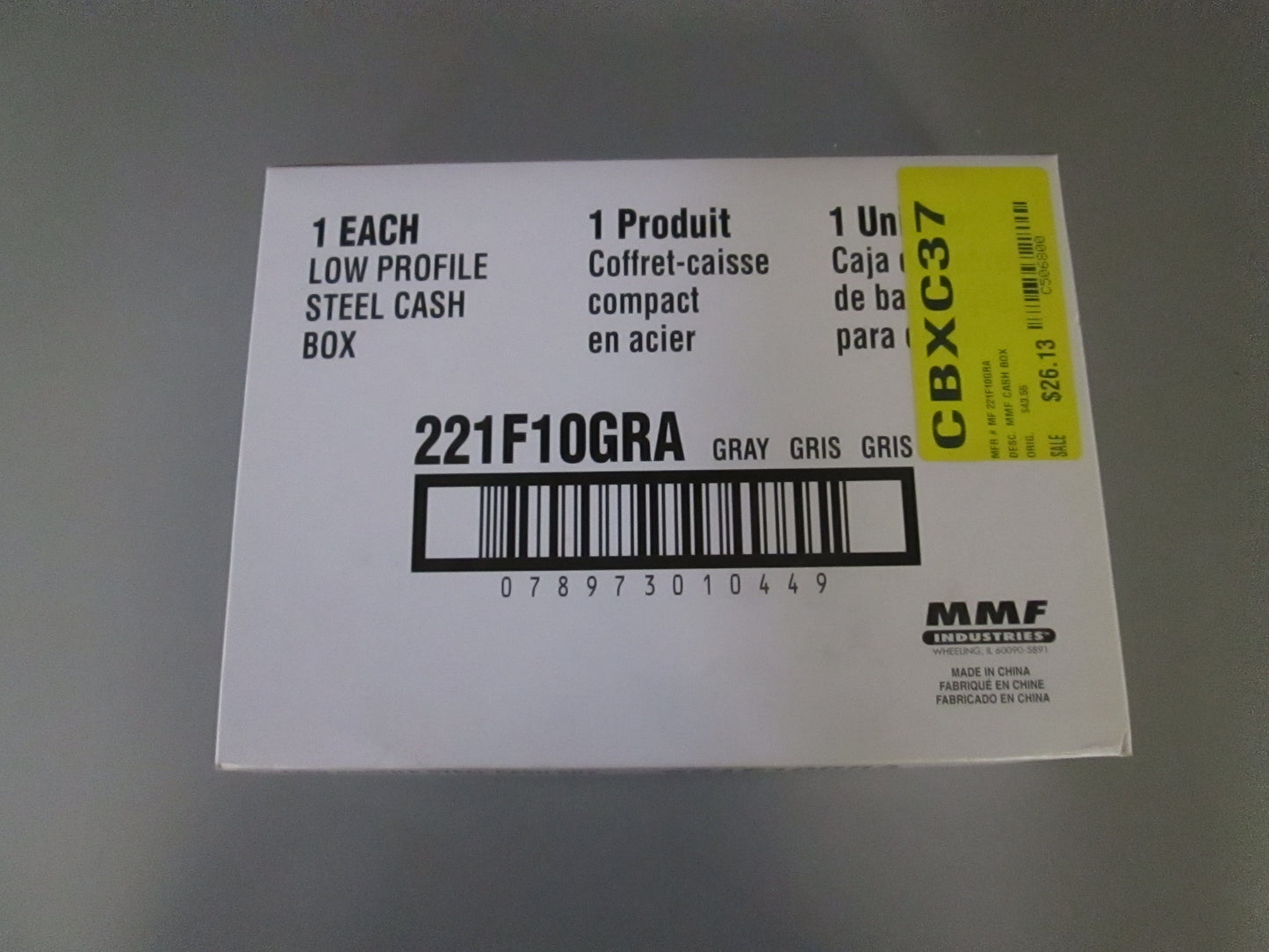 MMF 221-F10-GRA Low Profile Cash Box