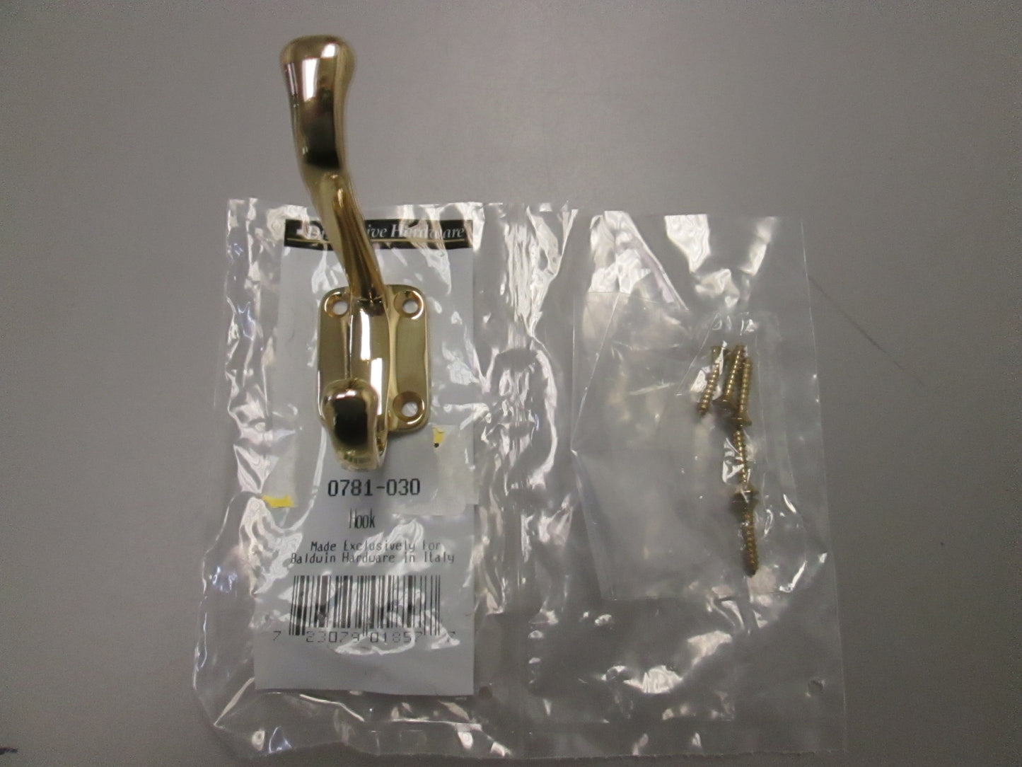 Baldwin 0781-030 Premium Coat Hook 6 PACK