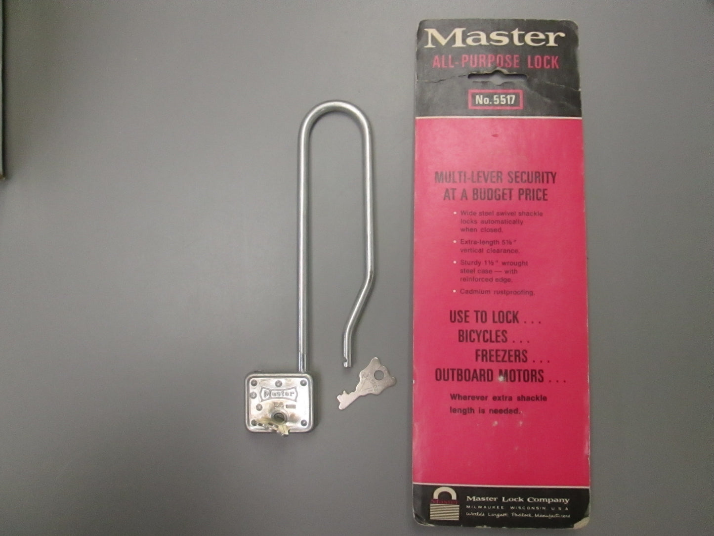 Master Lock Model 5517 Long Shackle Padlock