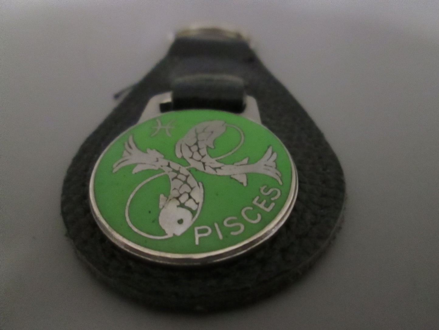 Leather Fob Key Holder wth Zodiac Symbols