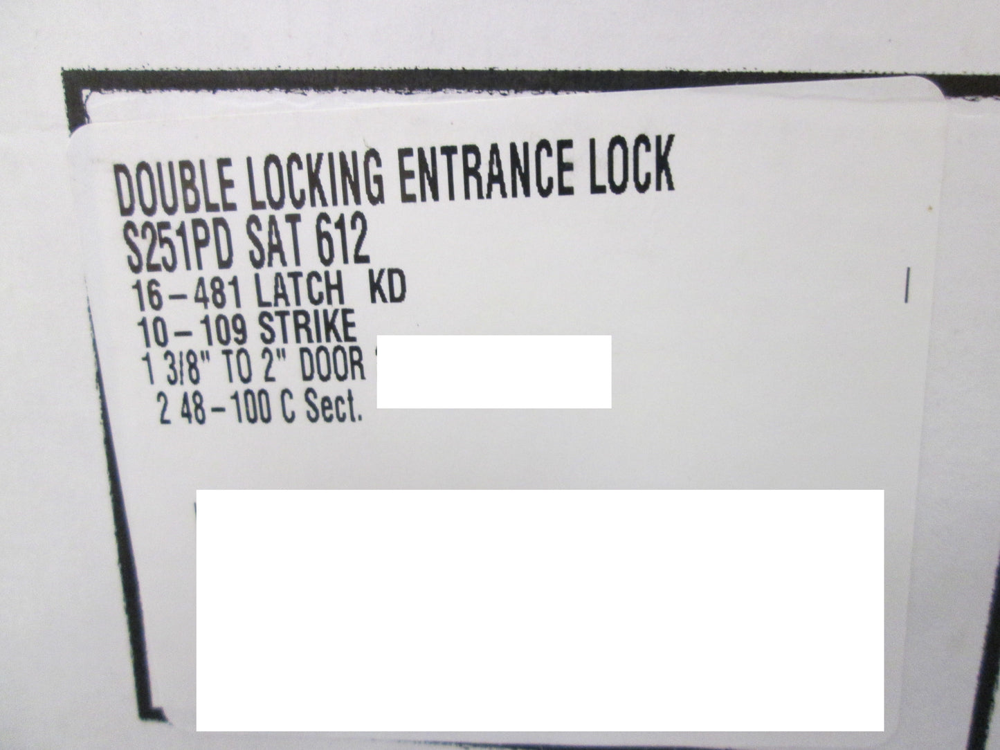 Schlage S251 Combination Entry/Deadbolt with Saturn Style Levers