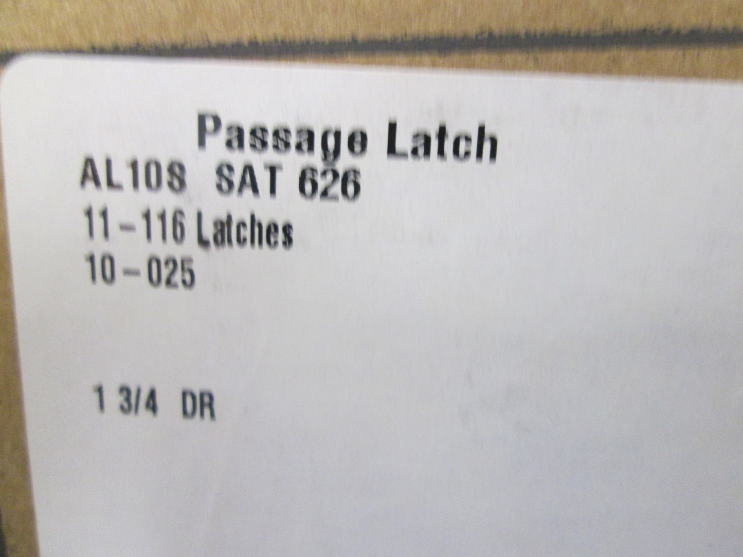 Schlage A10S Passage Lever Set with Saturn Style Levers
