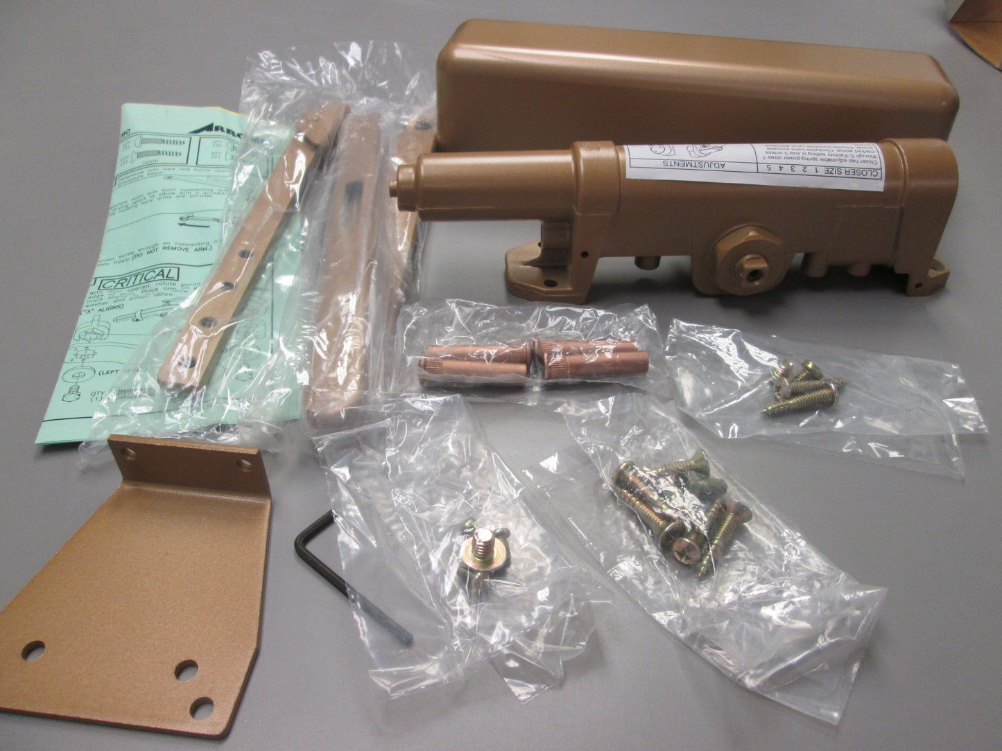 Arrow 7015 A1 3-5 Door Closer Light Bronze