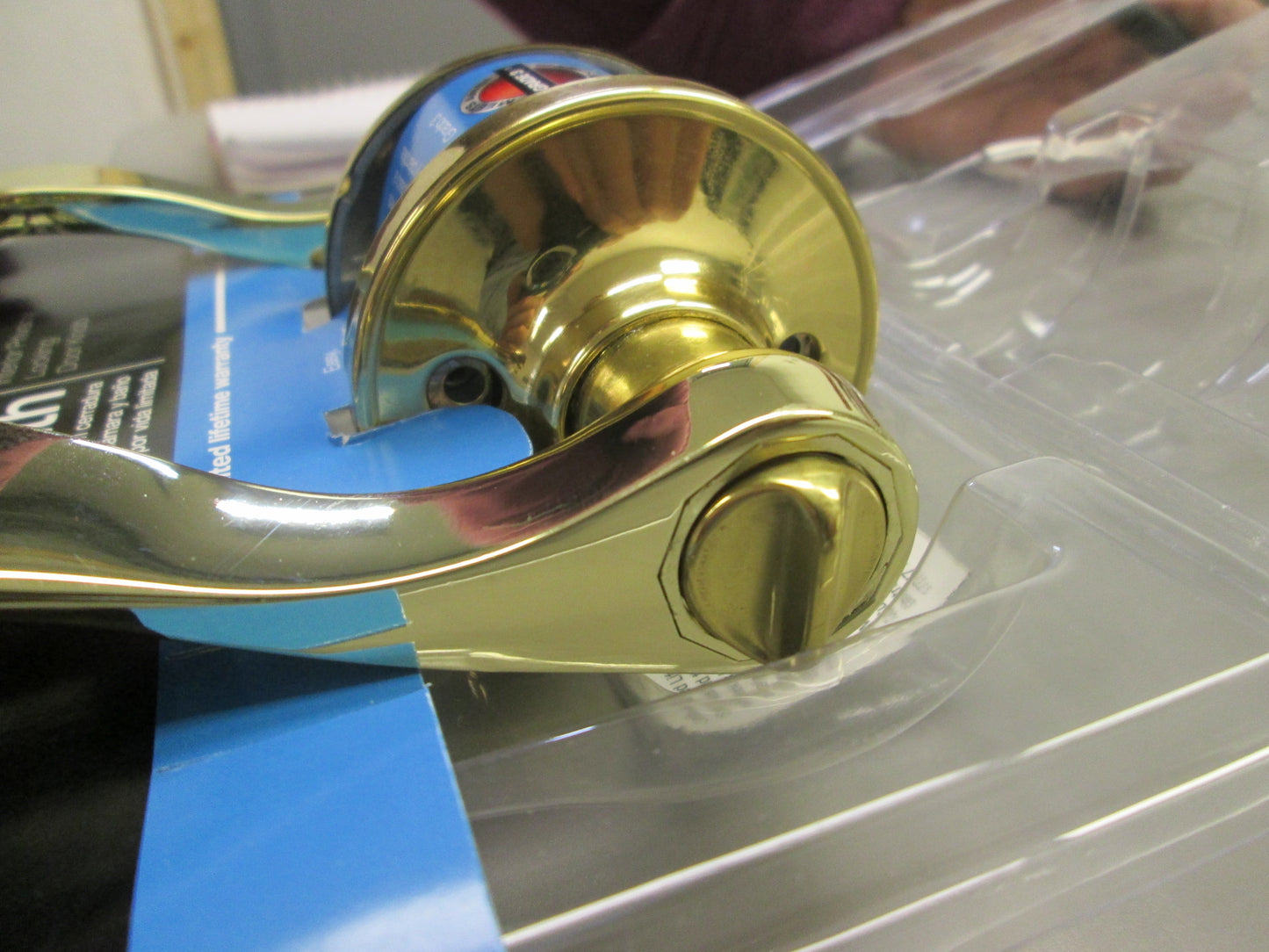 Ultra 44340 Light Duty Privacy Set with Lexington Style Levers Polished Brass