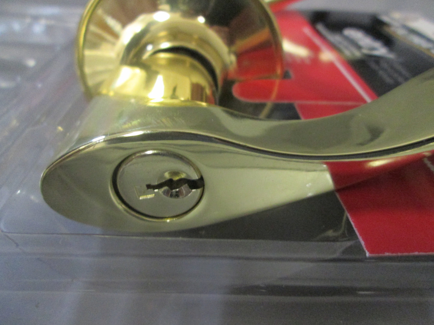 Ultra 95714 Keyed Entry Set with Lexington Style Levers KD Polished Brass