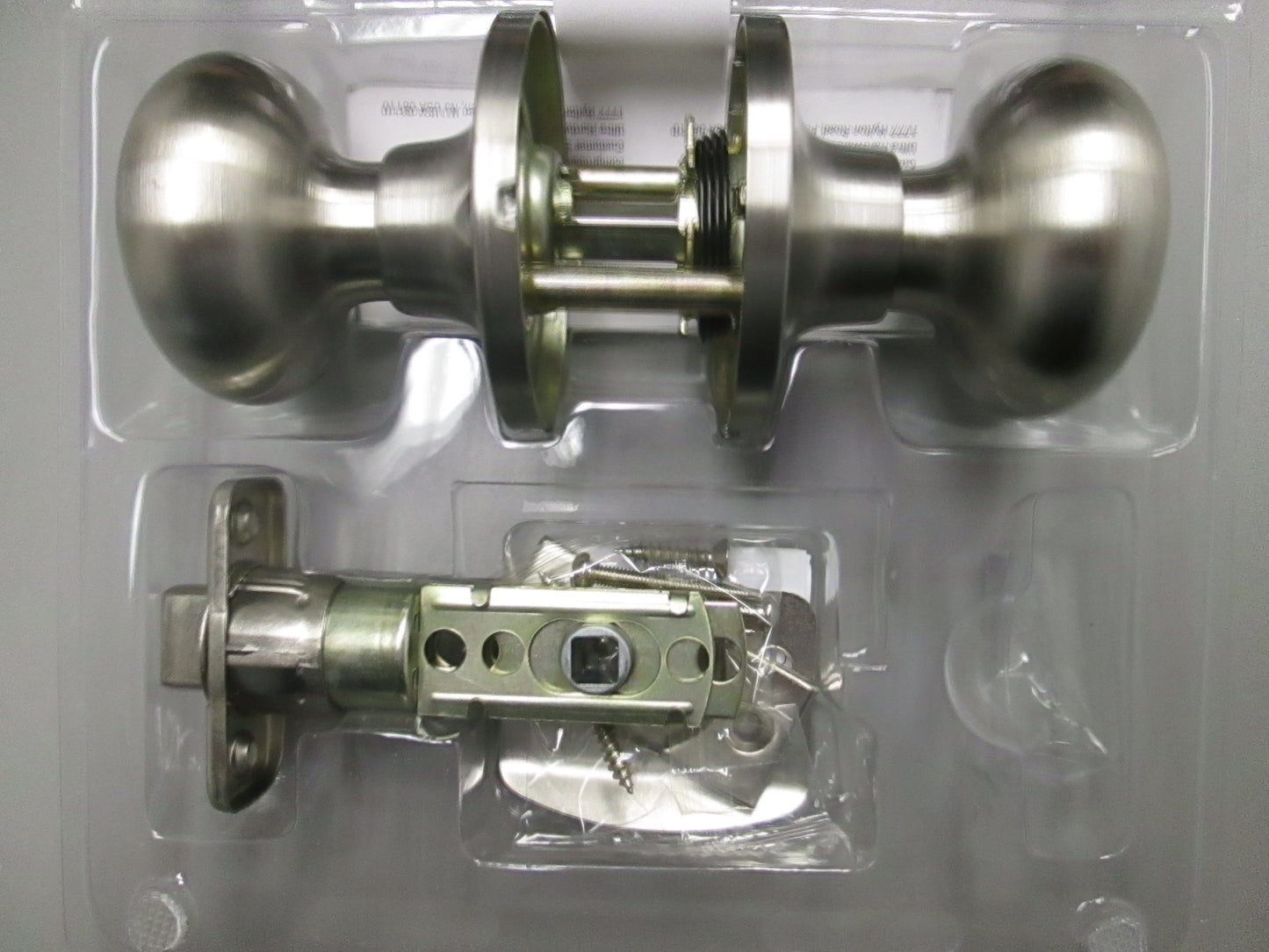 Ultra 42039 Light Duty Passage Set with Plymouth Style Knobs Satin Nickel