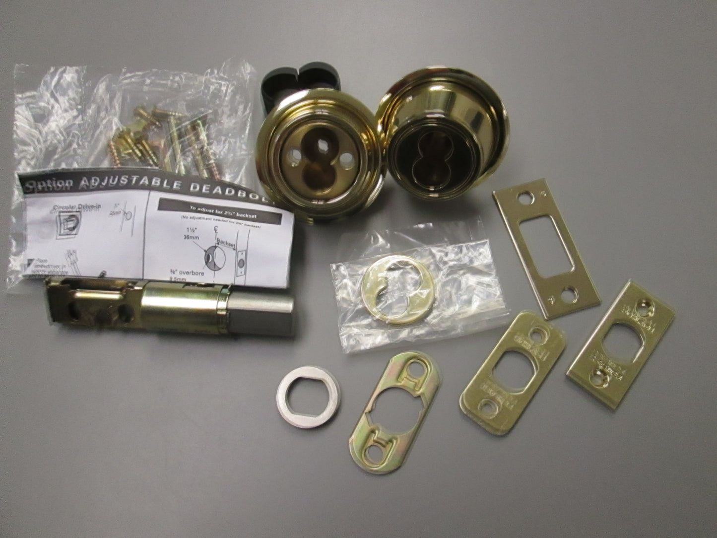 Schlage BC162J Double Cylinder Deadbolt for Schlage Removable Core US3 Brass