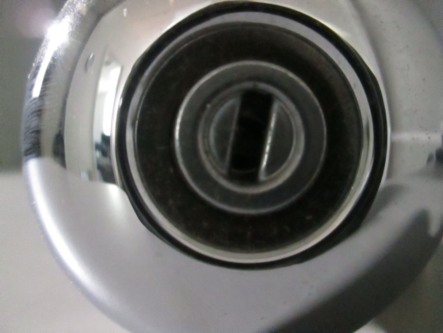 Schlage D40S Privacy Set with Plymouth Style knobs Polished Chrome