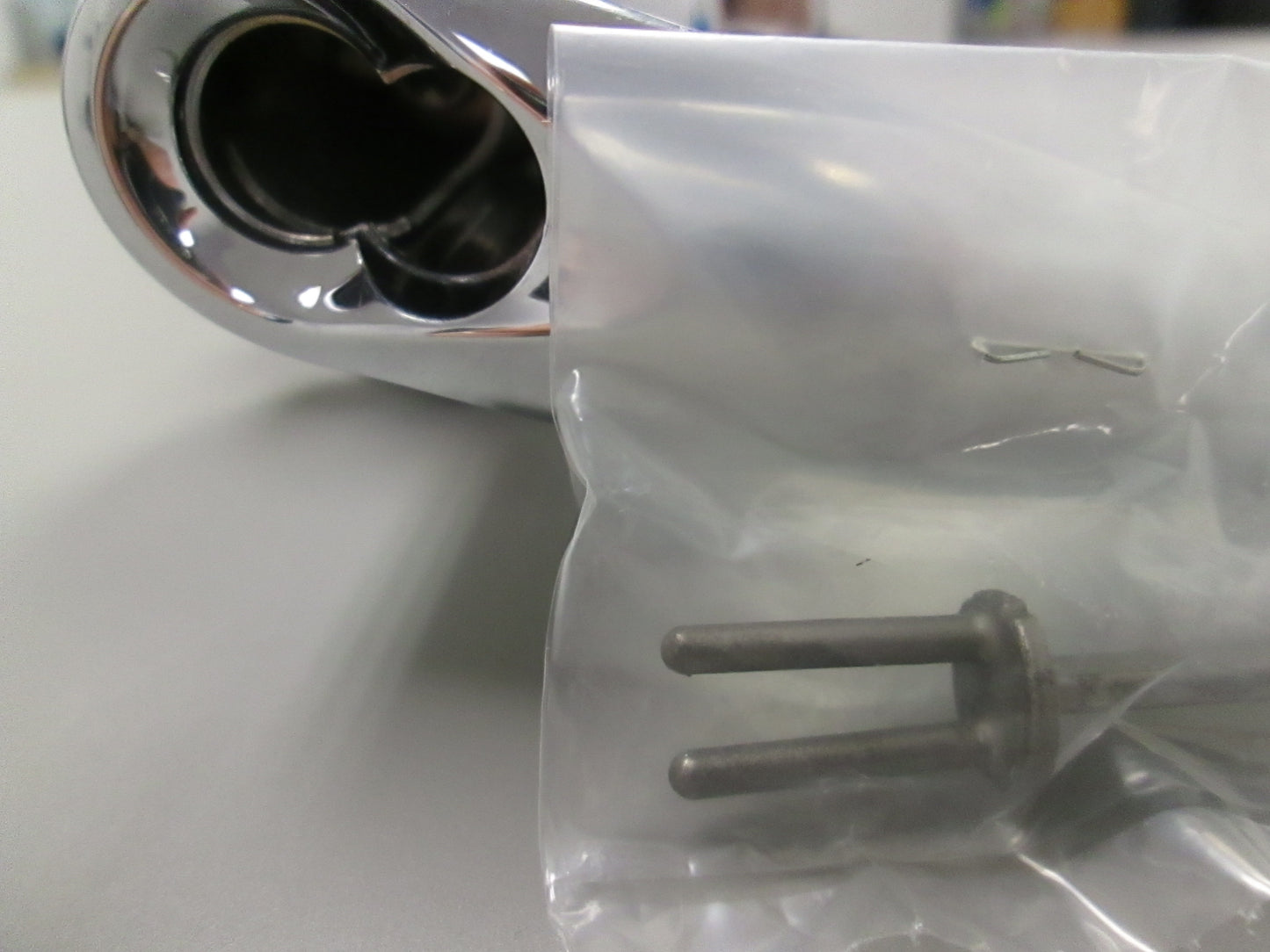 Schlage ND80BD Electric Storeroom Lever Set with Omega Style Levers Polished Chrome