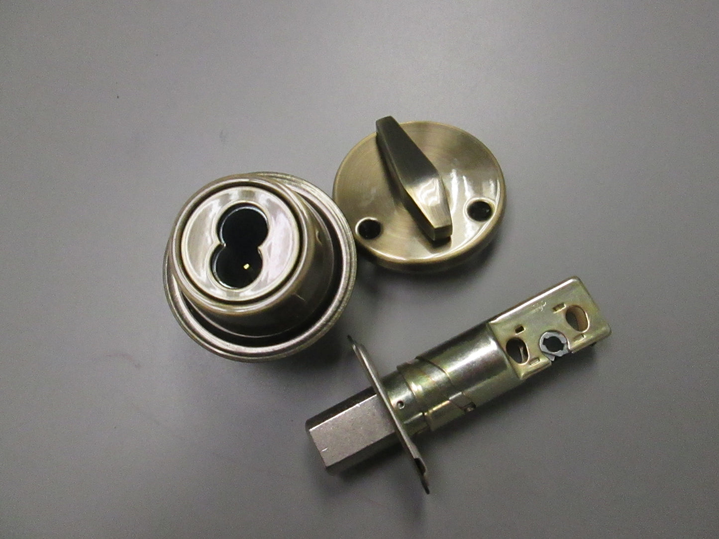 Schlage B560BD Single Cylinder Deadbolt Antique Brass