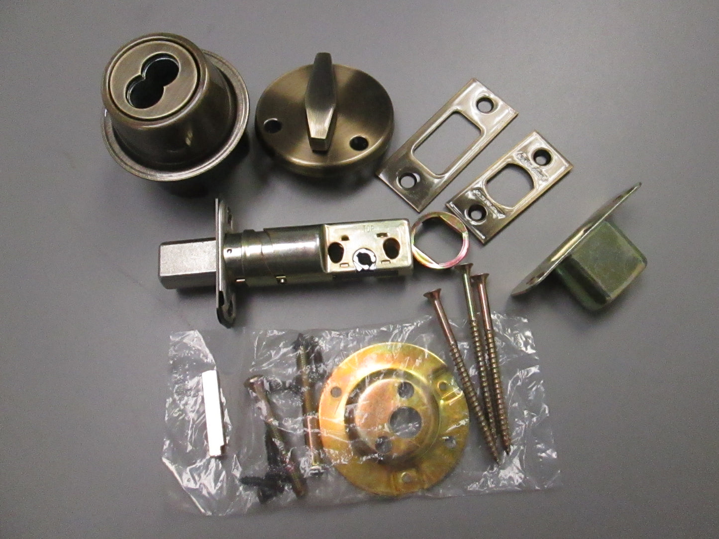 Schlage B560BD Single Cylinder Deadbolt Antique Brass