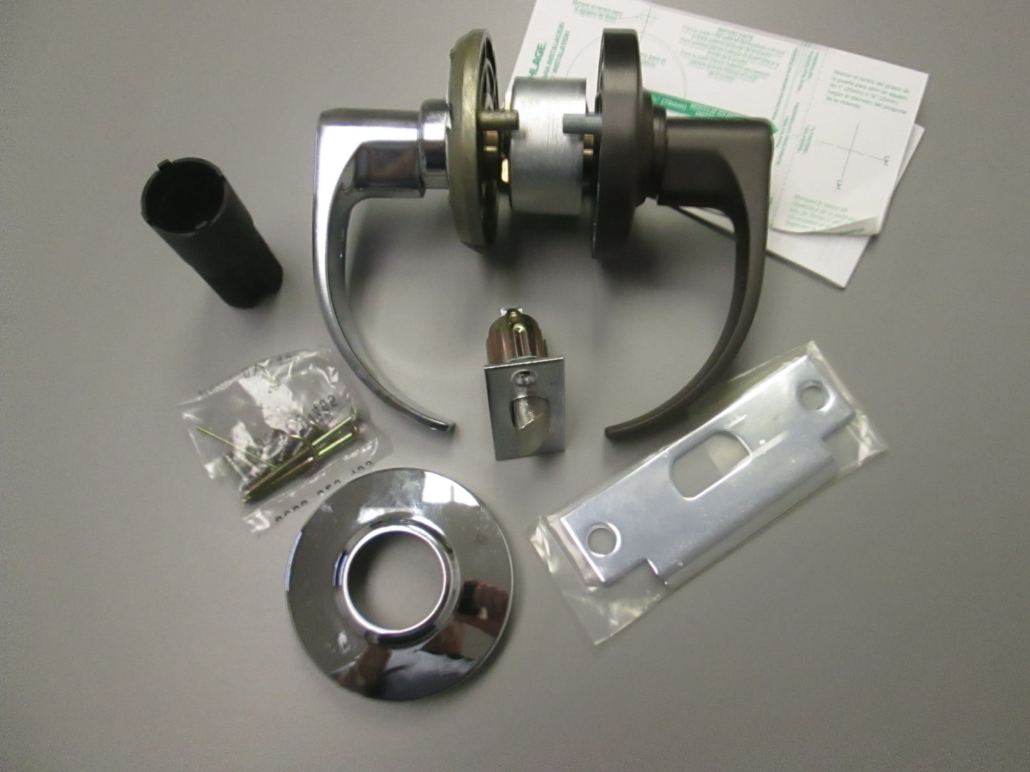 Schage AL40S Privacy Lever Set with Neptune Style Levers