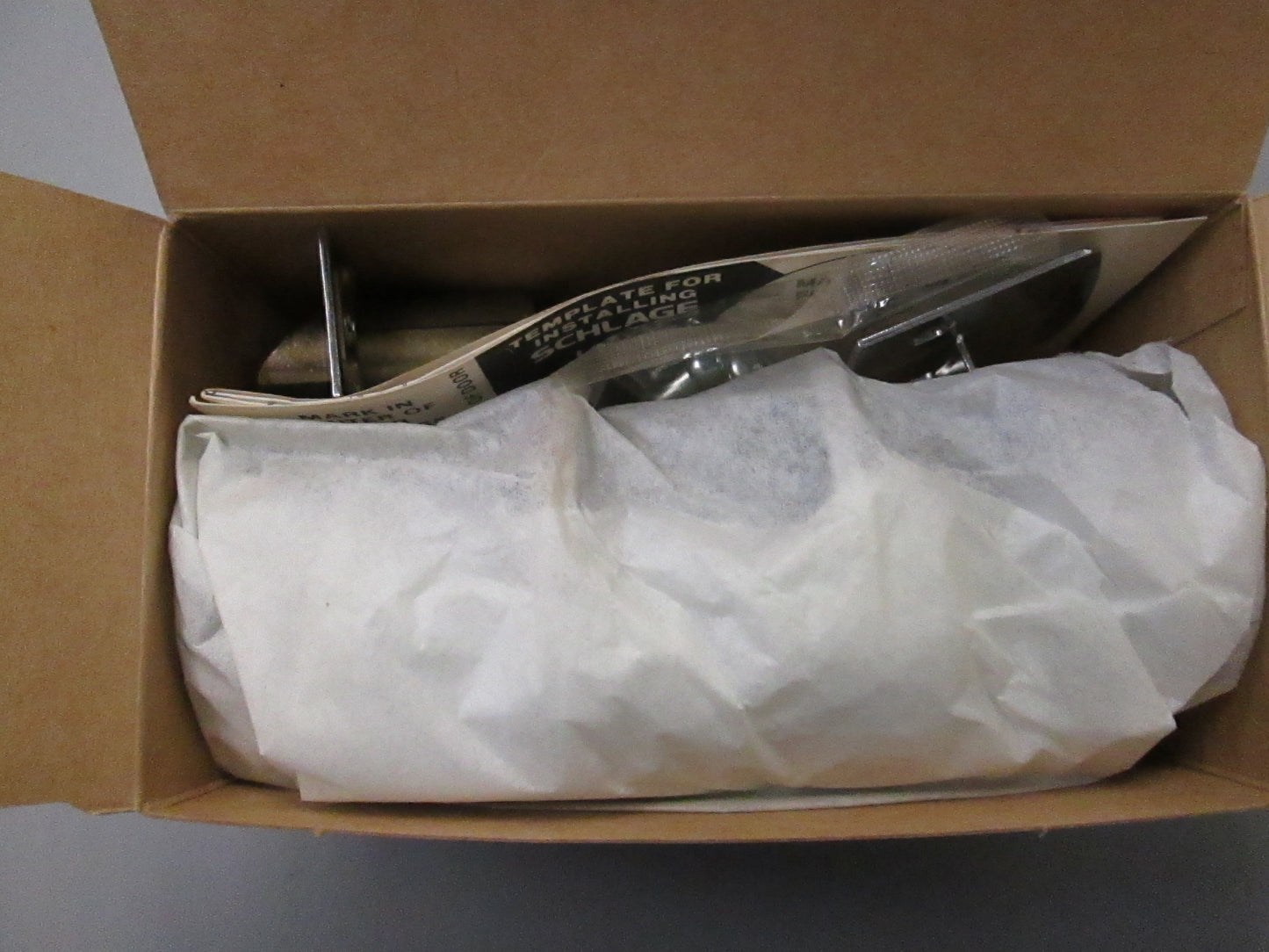 Schlage F Series Privacy Lock with Bell Style Knobs