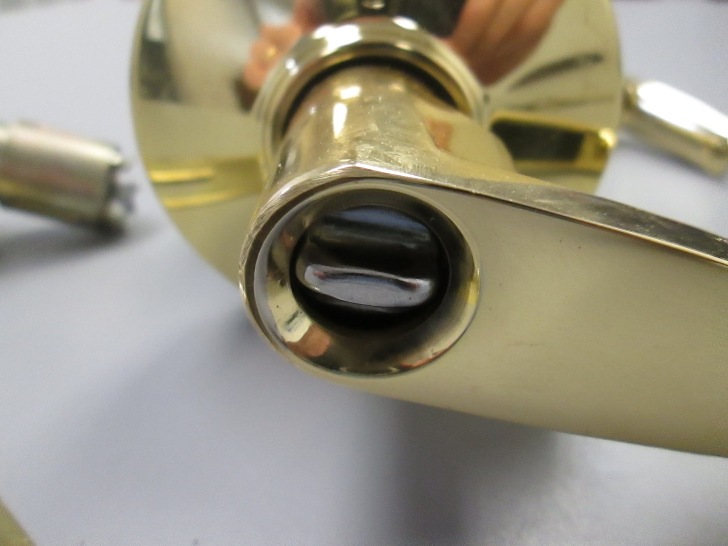 Arrow M11SR Entry Set with Sierra Style Levers Polished Brass