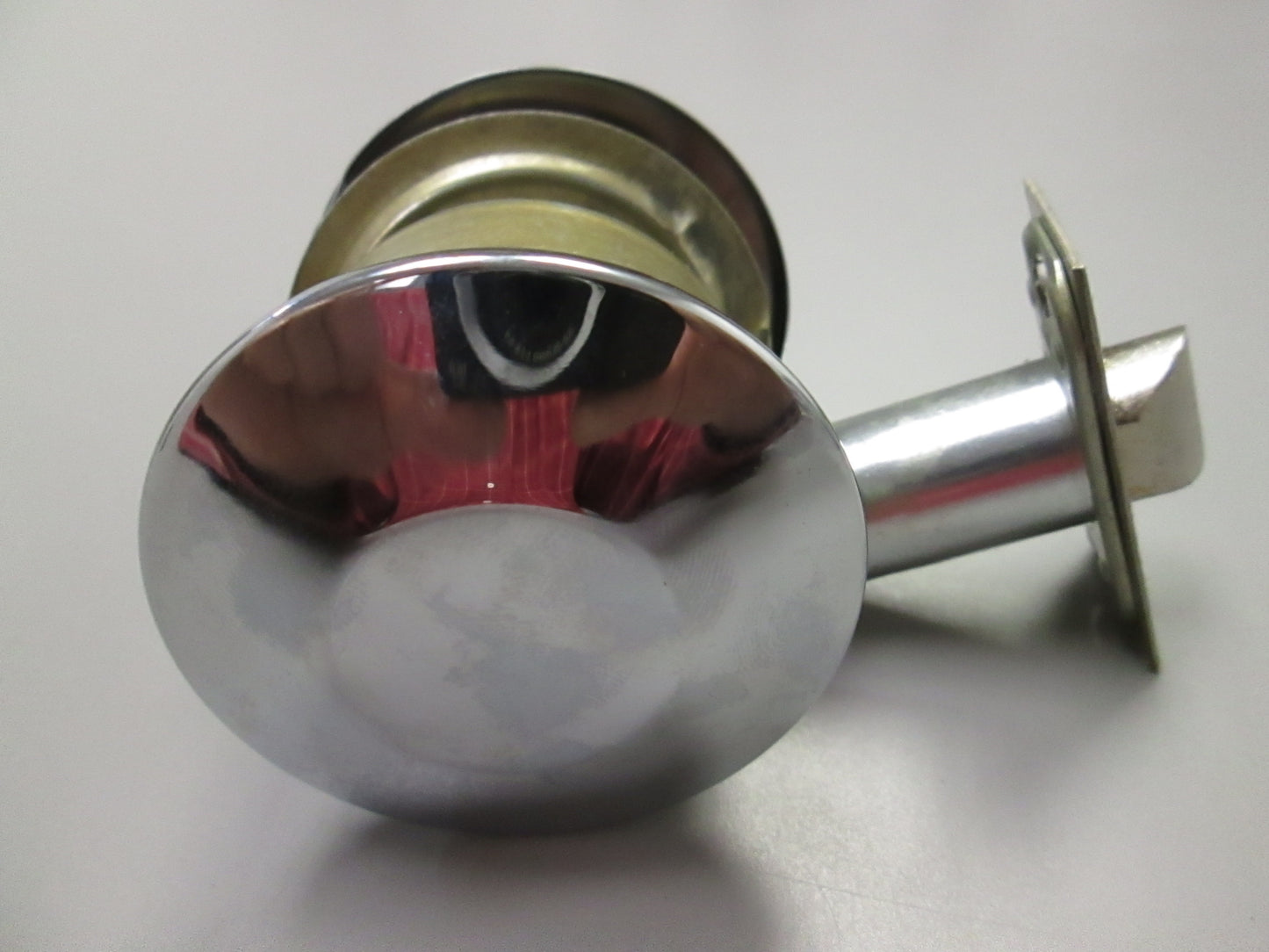 Arrow M03TA Cylindrical Communicating Passage Set with Tudor Knob Polished Chrome