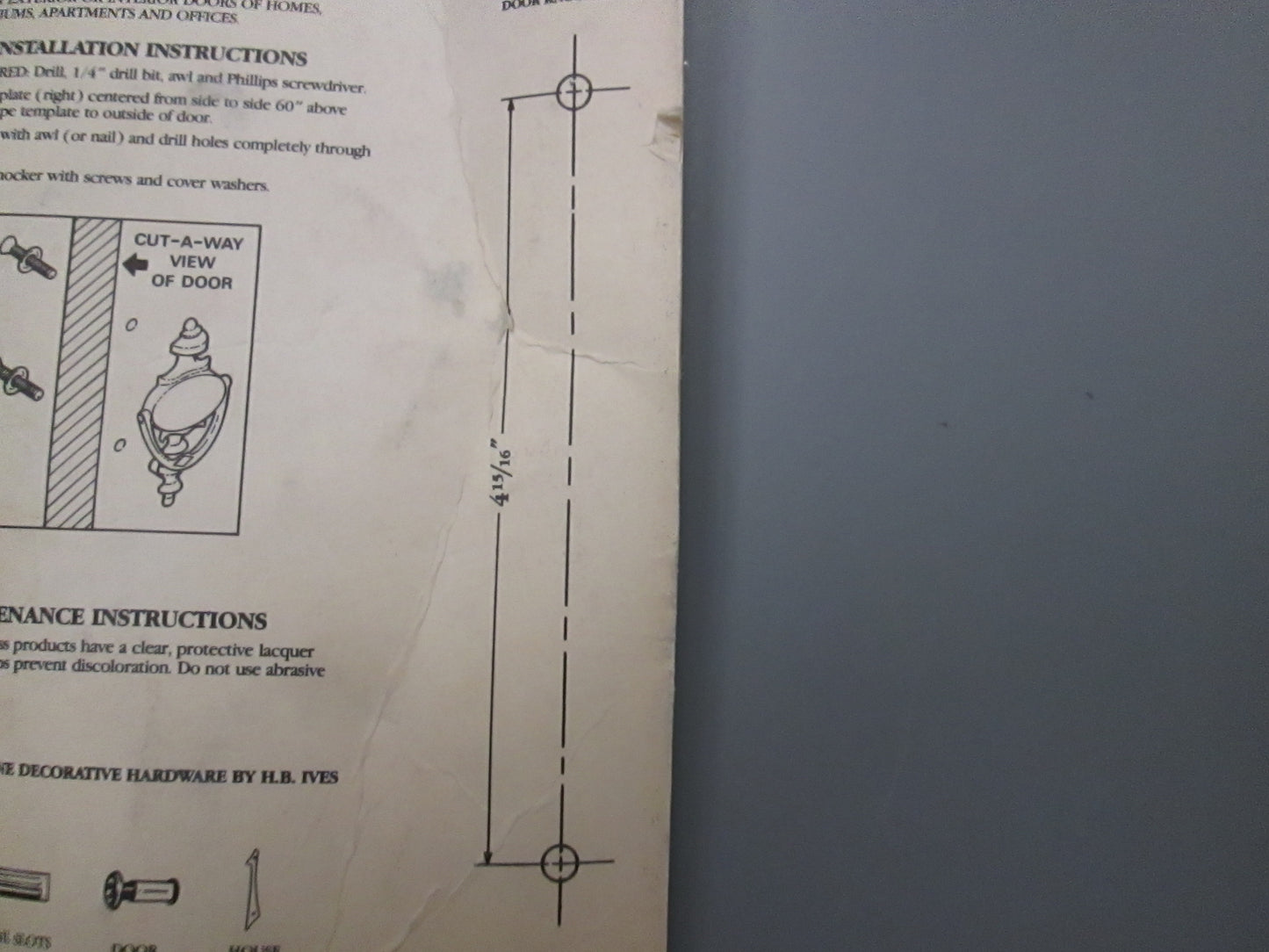 Ives C2 3111-605 Brass Eagle Door Knocker