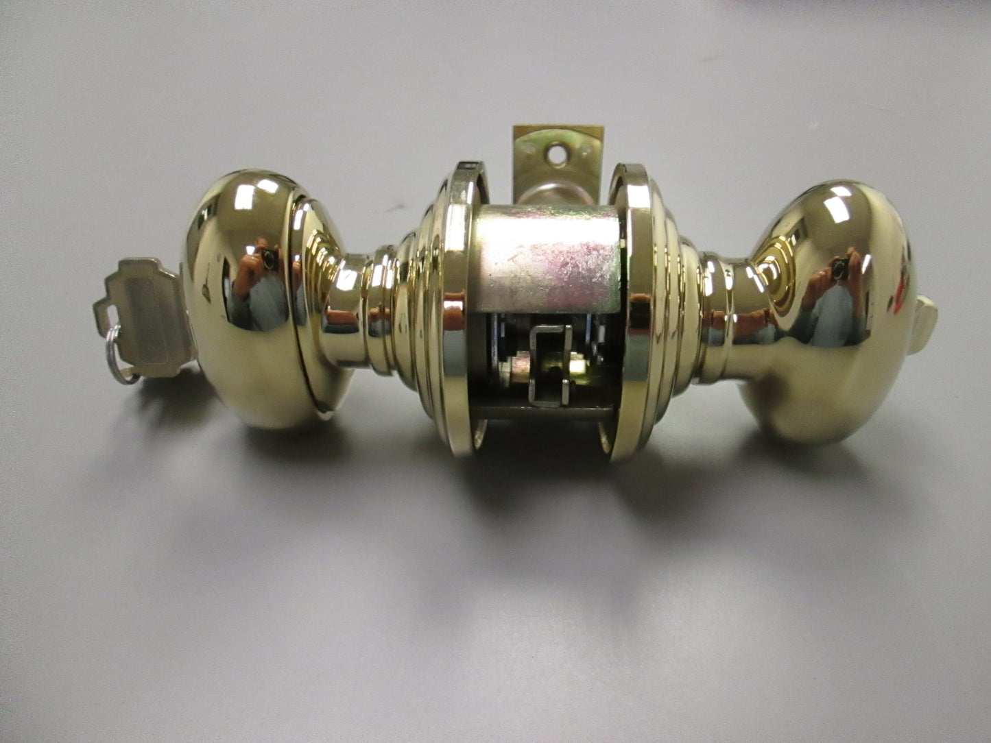 Emtek 5100 Entry Set with Egg Style Knob Titanium Plated Polished Brass