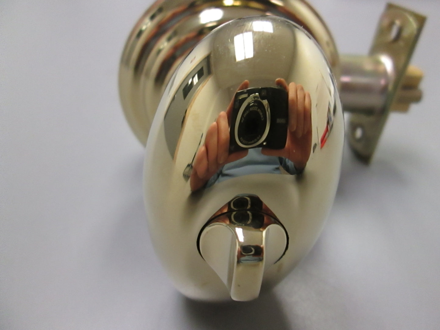 Emtek 5100 Entry Set with Egg Style Knob Titanium Plated Polished Brass