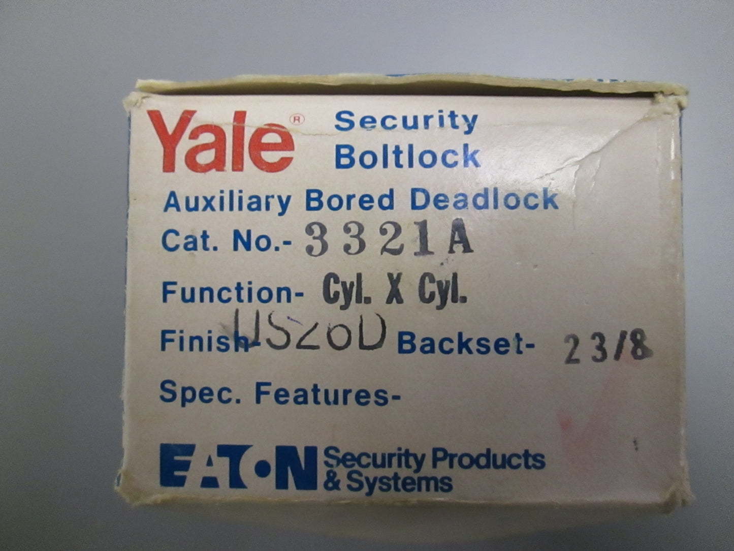 Yale 3321 Double Cylinder Deadbolt Satin Chrome