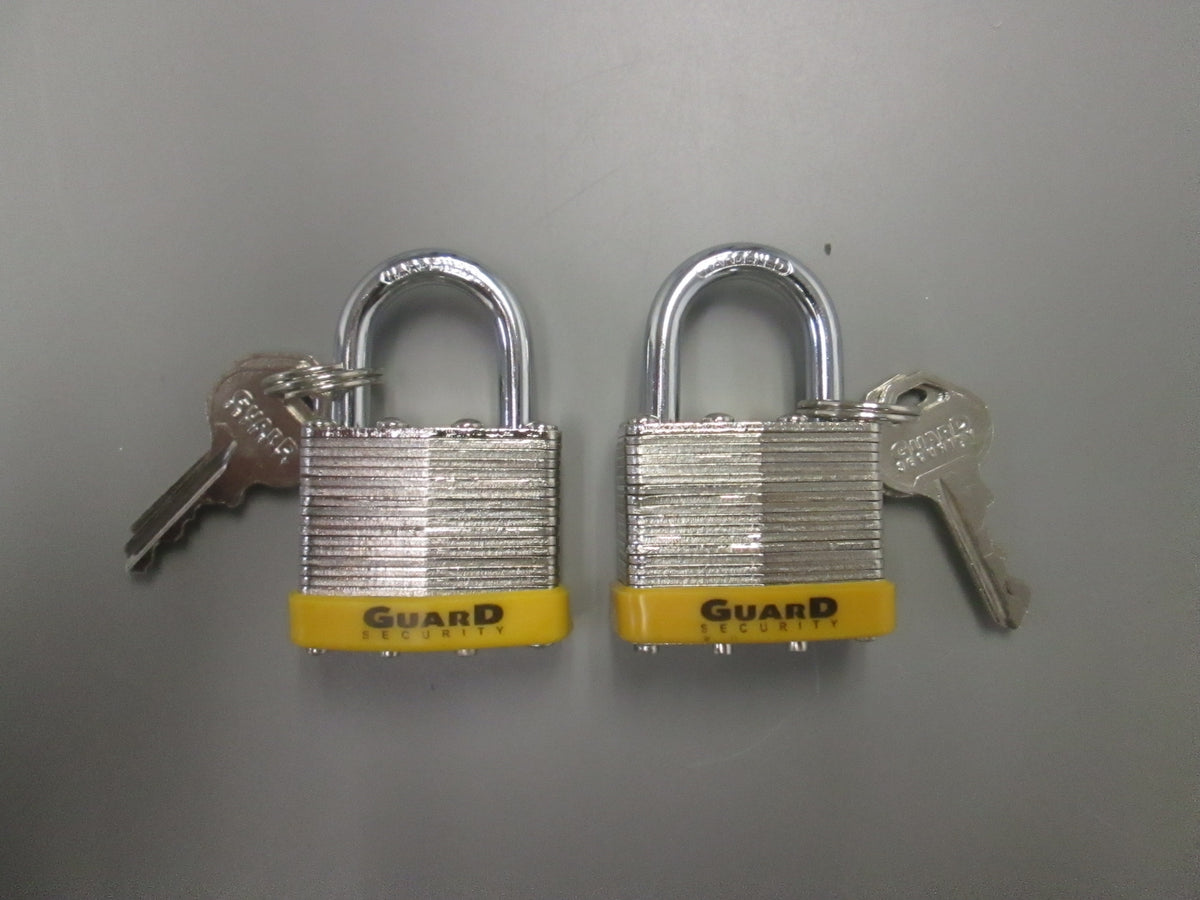 Guarded Lock Key Guard Security 55111 Padlocks Keyed Alike 2 PACK – Anne's Hardware Surplus