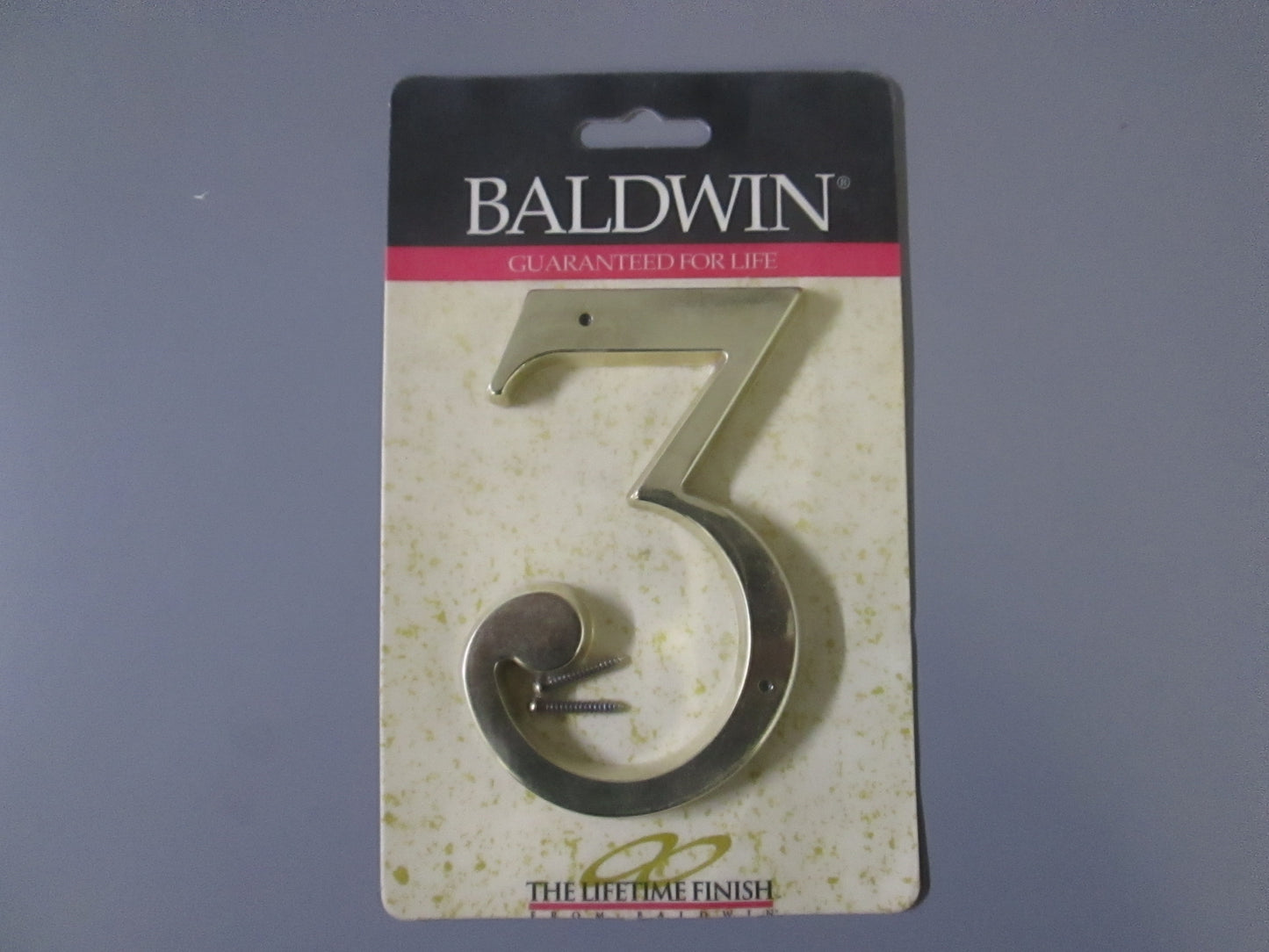 Baldwin 906 5 Inch House Number Solid Brass Lifetime Finish