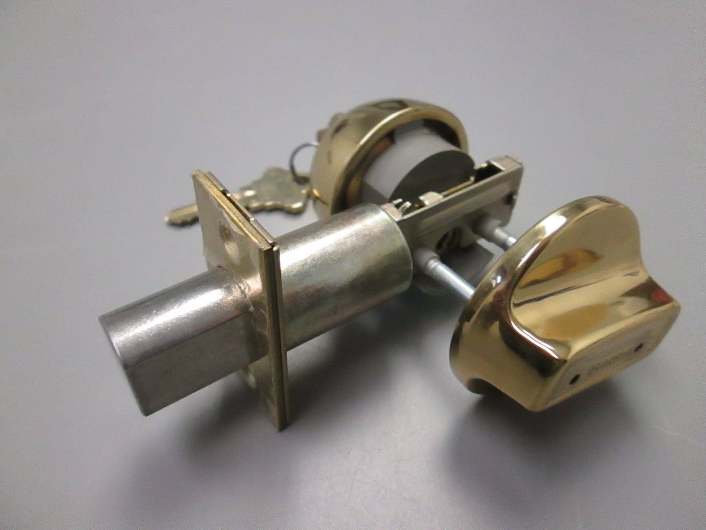 Schlage B360 Single Cylinder Deadbolt Polished Brass