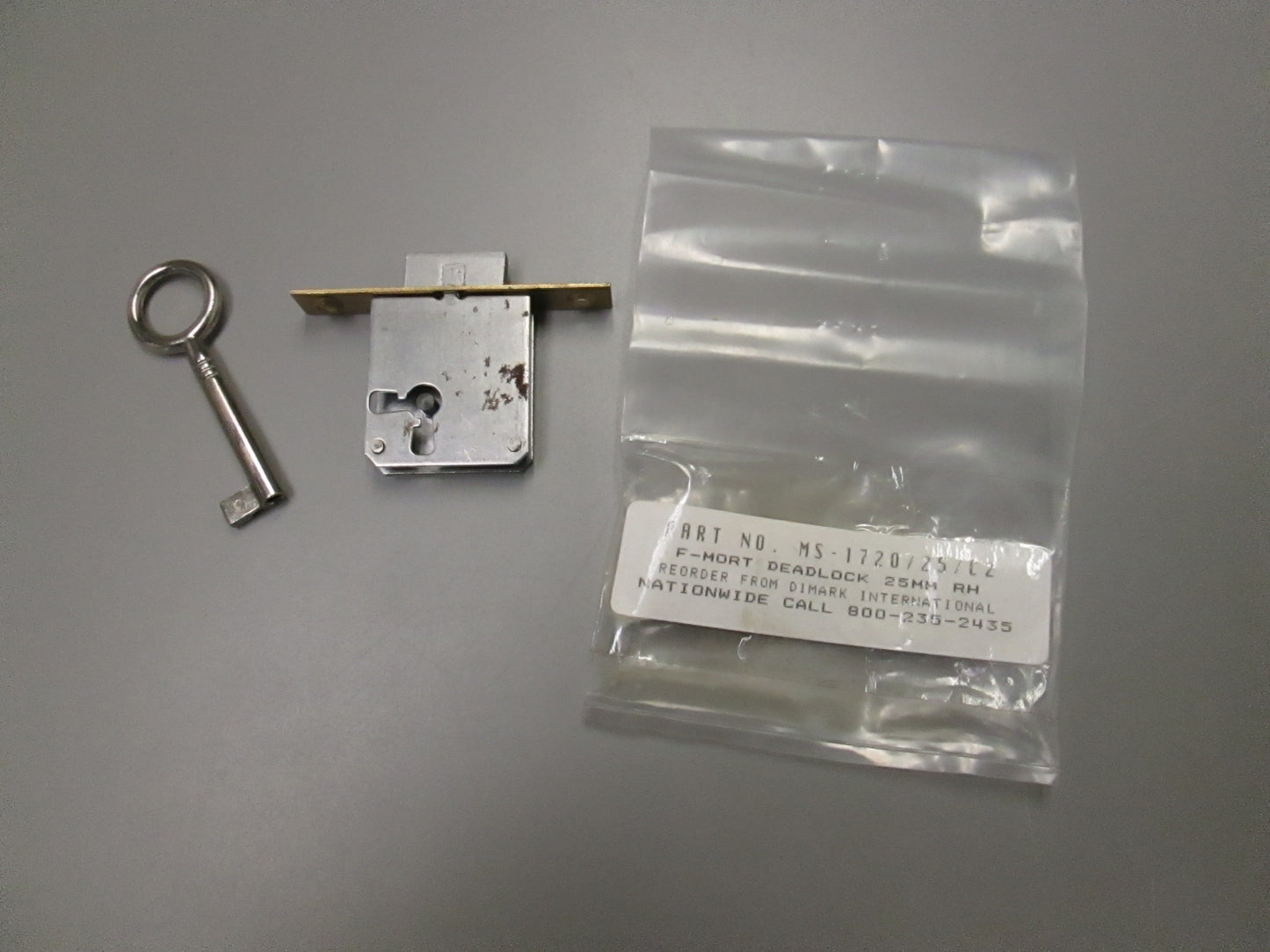 DiMark MS 1720/25 Full Mortise Drawer Lock RH