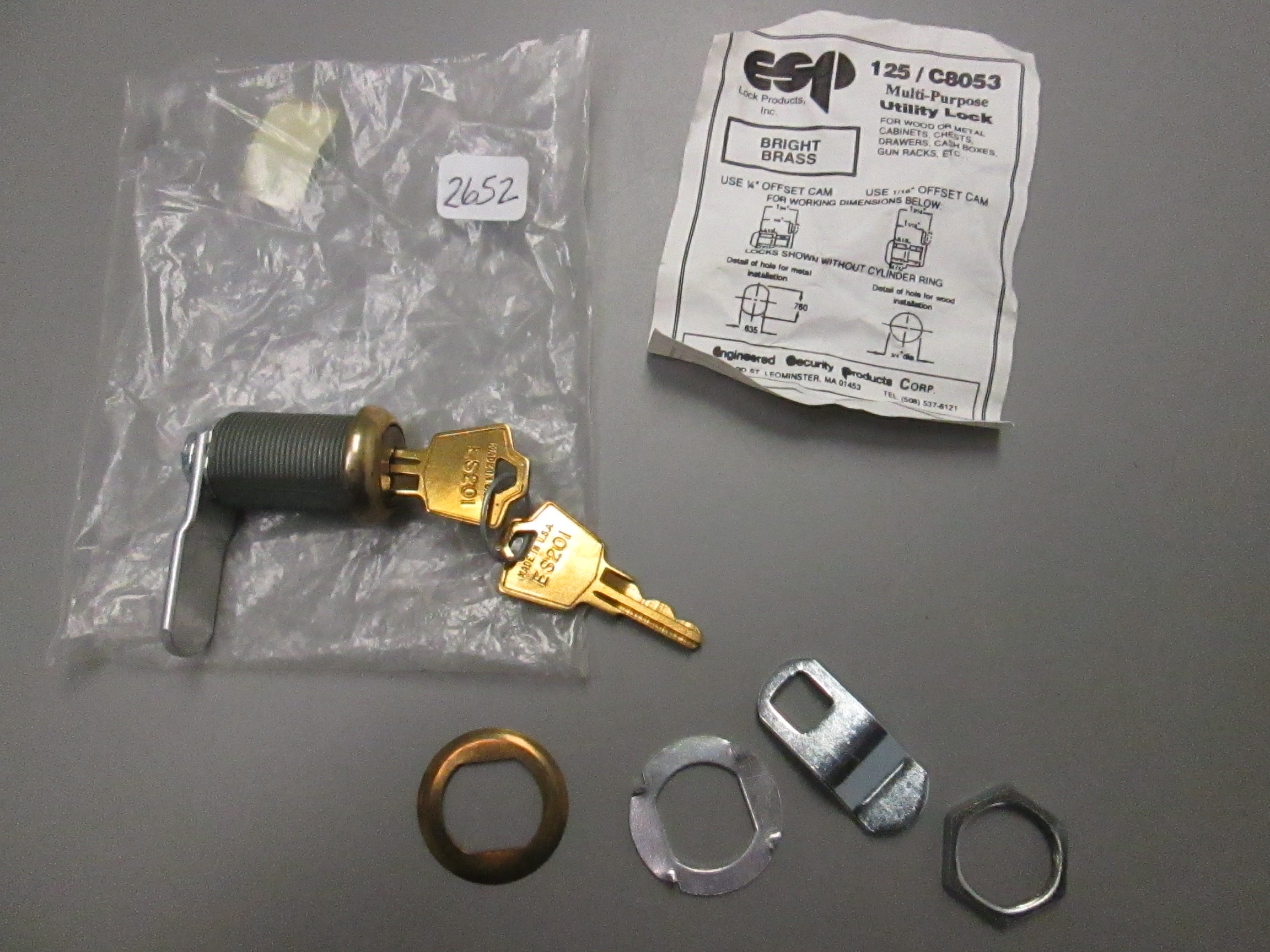 Esp Locks ESP 125/C8053 1 1/8 INCH CAM LOCK US3 – Anne's Hardware Surplus