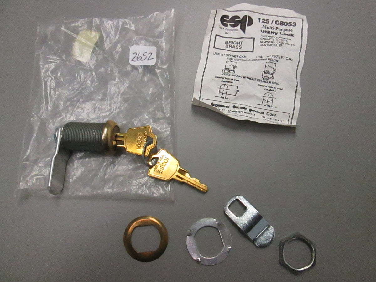 Esp Lock Core ESP 125/C8053 1 1/8 INCH CAM LOCK US3 – Anne's Hardware Surplus