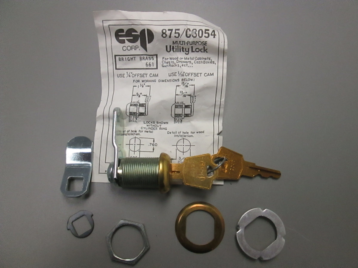 Task Locker Key 875 ESP 875/C8054 7/8 INCH CAM LOCK US3 – Anne's Hardware Surplus
