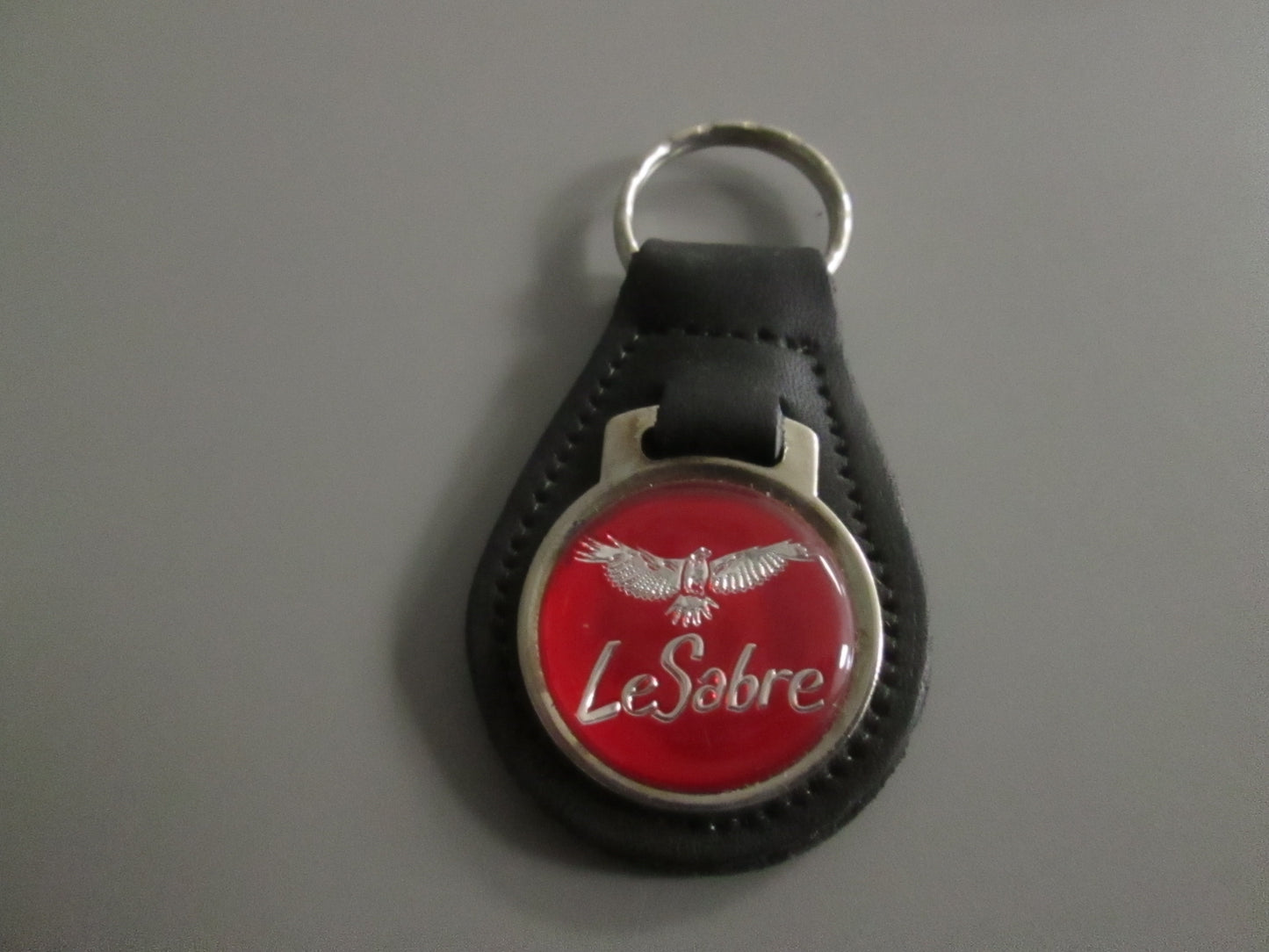 Vintage Leather Fob Key Holder for Buick Le Sabre Red
