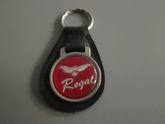 Vintage Leather Fob Key Holder for Buick  Regal Red