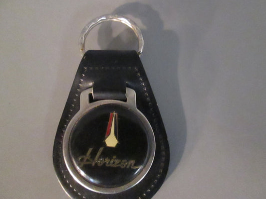 Vintage Leather Fob Key Holder for Plymouth Horizon Black
