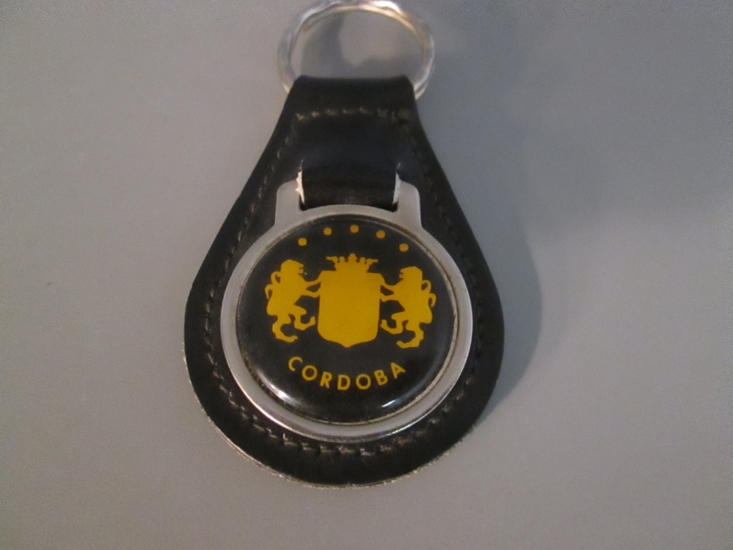 Vintage Leather Fob Key Holder for Dodge Cordoba