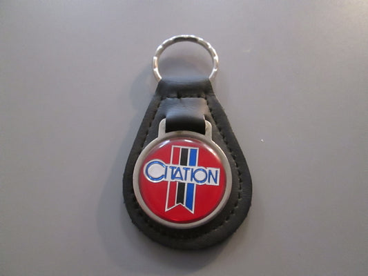 Vintage Leather Fob Key Holder for Chevy Citation