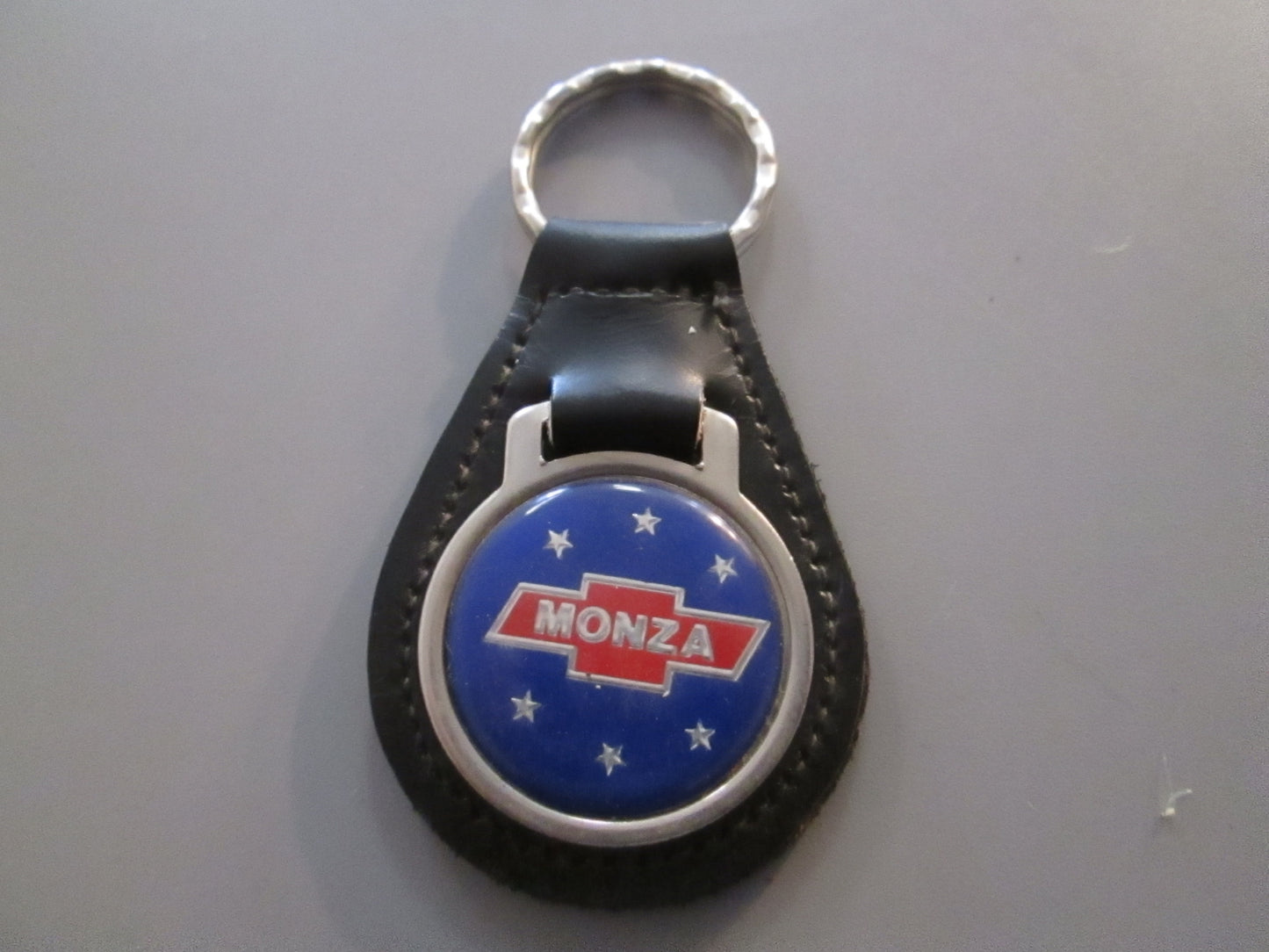 Vintage Leather Fob Key Holder for Chevy Monza